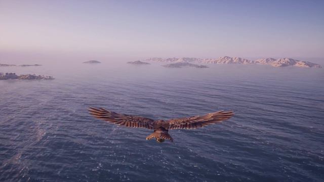 Flying Across Assassin's Creed Odyssey's Map in 4K смотреть онлайн