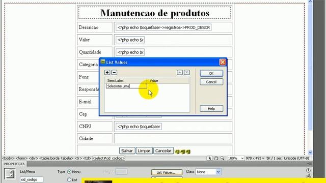 aula 3085 php criando o formulario php de produtos смотреть онлайн