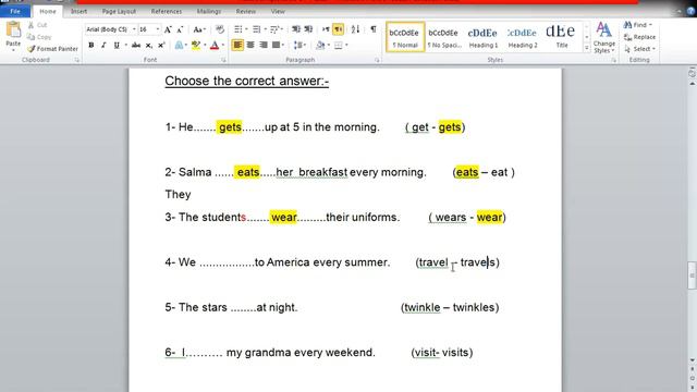 Present Simple- Worksheet 1 смотреть онлайн