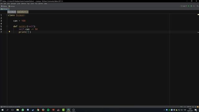 Python 3.6 Dersleri #28 | Classlar ve Nesnelere Giriş смотреть онлайн