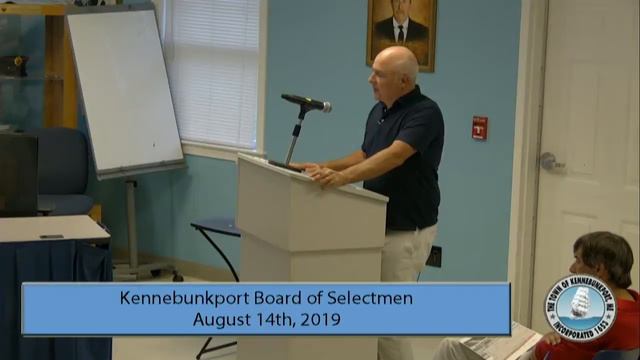 Kennebunkport Board of Selectmen August 8, 2019 смотреть онлайн