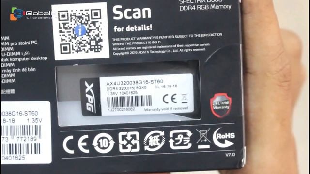 XPG SPECTRIX D60G DDR4 RGB 3200 Mhz Memory Module | ADATA | Global Brand Pvt Ltd смотреть онлайн