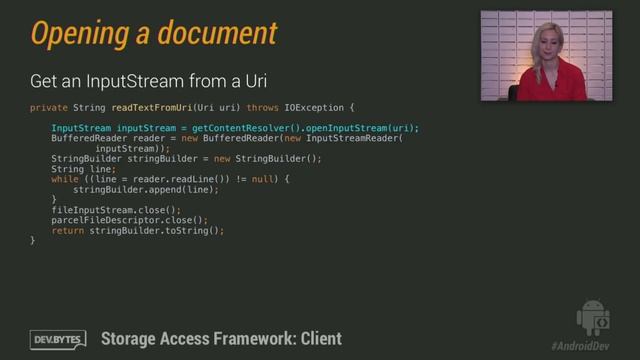 DevBytes: Android 4.4 Storage Access Framework: Client смотреть онлайн