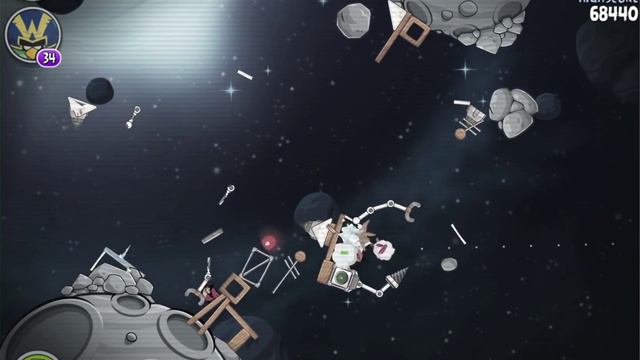 Angry Birds Space Beak Impact Level M8-3 Mirror World Walkthrough 3 Star смотреть онлайн