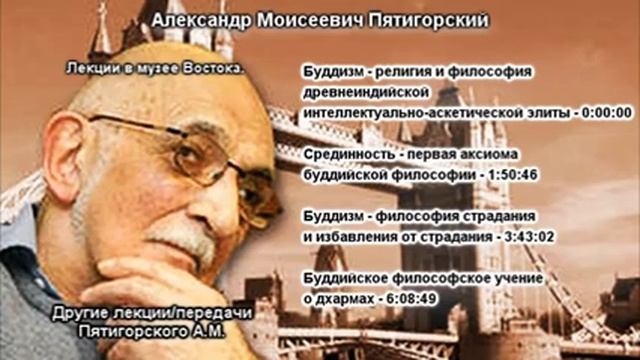 Пятигорский А. М. Буддизм Лекции в музее Востока смотреть онлайн