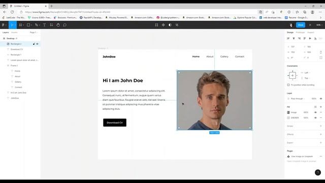 Figma Personal Portfolio Landing Page смотреть онлайн