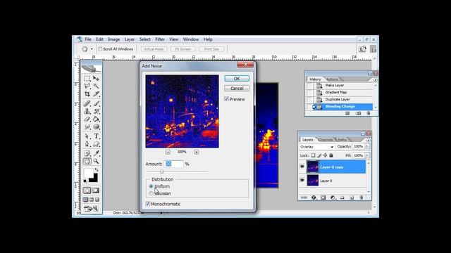 Эффект прибора теплового и ночного видения в фотошопе смотреть онлайн