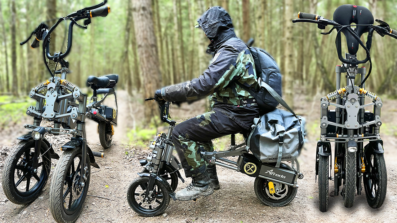 На таком я еще не ездил! Трехместный, супер компактный электро трайк! смотреть онлайн