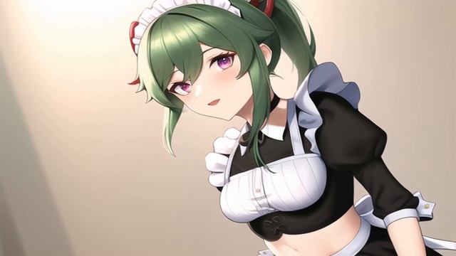 AI Draws ... Maid Kuki Shinobu (Genshin Impact) || NovelAI смотреть онлайн