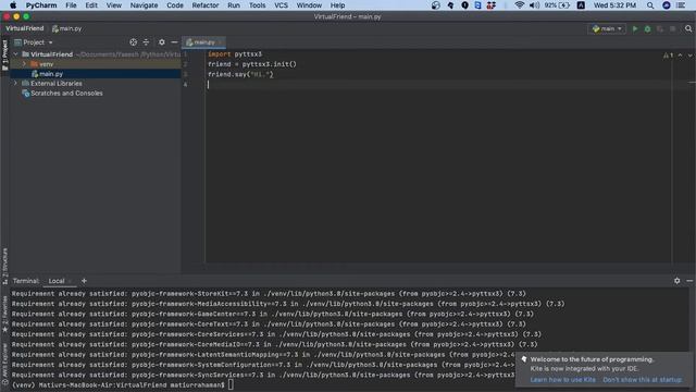 Making a Virtual talking in just 4 lines of code|Python|AI смотреть онлайн