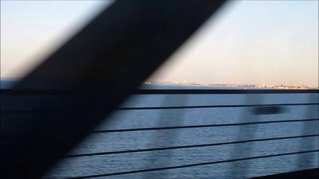 Øresund Bridge by train, Malmö to Copenhagen смотреть онлайн