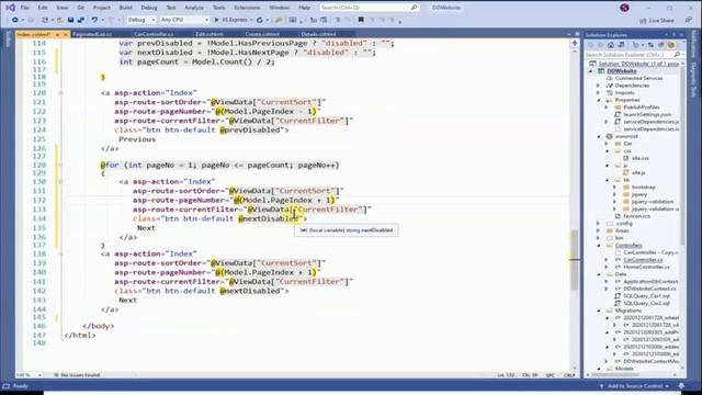 Video 17. Paging in Net Core 5 MVC. Develop a car sales website like eBay using .NET Core смотреть онлайн