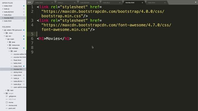 060 Create movies HTML template with bootstrap and jquery смотреть онлайн