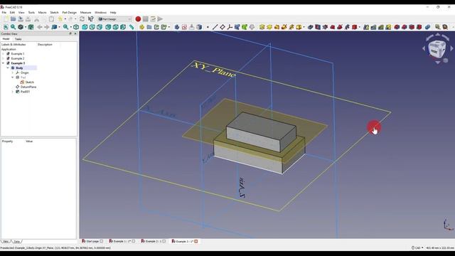 FreeCAD 0.19 - Datum Plane смотреть онлайн