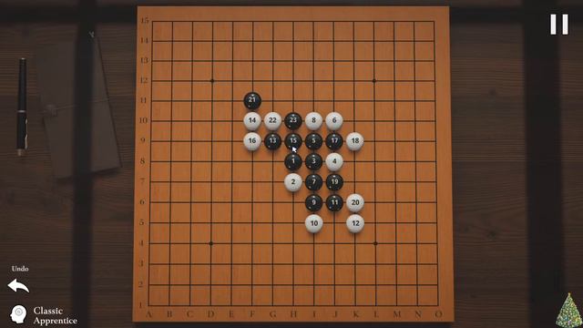 2.Let's Go Gomoku - Перешёл на уровень выше по сложности. Комп лютует.