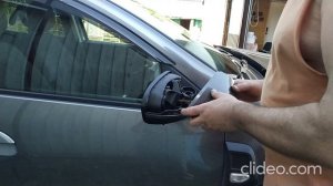 Снятие крышки правого зеркала Рено Дастер 2