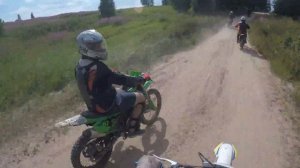 Покатушки  на кроссовых мотоциклах. Мотокросс. part.5