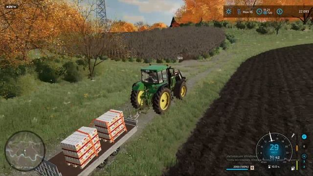 Farming Simulator 22 - Едем на мельницу за мукой - собираем ачивки - fs22 #3 смотреть онлайн
