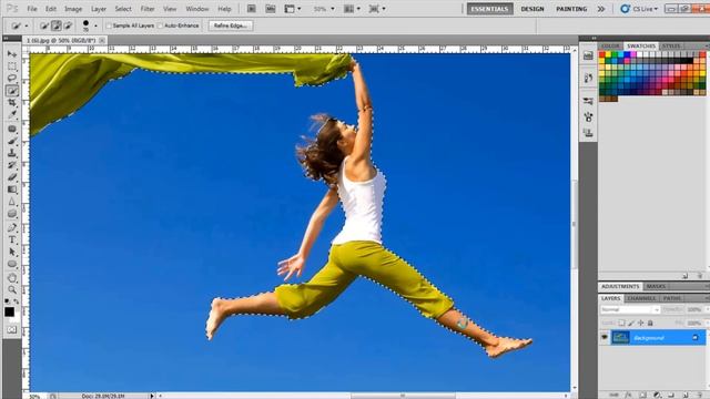 MAGIC WAND TOOL in Photoshop CC, CS6 | Magic Wand Photoshop Tutorial смотреть онлайн