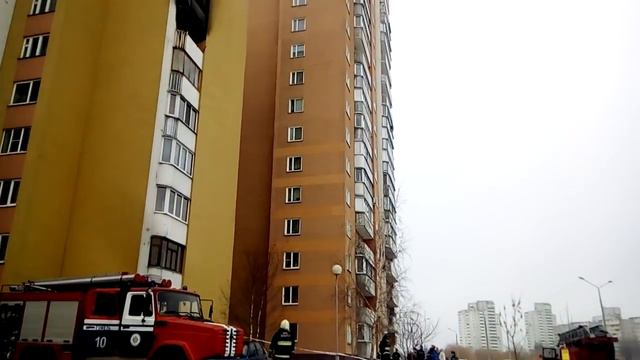 Пожар Свиридова 30 Гомель 03.02.2019 смотреть онлайн
