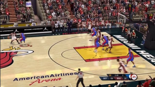 NBA Live 10 Pistons @ Heat Q3 смотреть онлайн