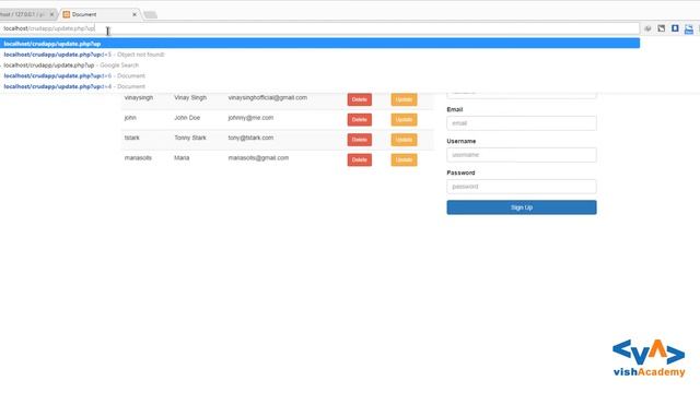 Sending URL Parameter to Another Page | PHP CRUD Operations Tutorials in Hindi Urdu | vishAcademy смотреть онлайн