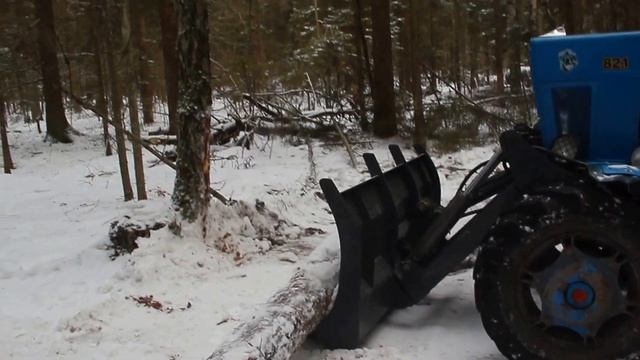 Лесной толкатель штабелер ЛТ-82/3 на МТЗ +7(925)589 65 90 смотреть онлайн