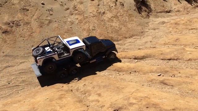 6x6 FLATBED TRUCK HAULING EARLY BRONCO - TRX-6 смотреть онлайн