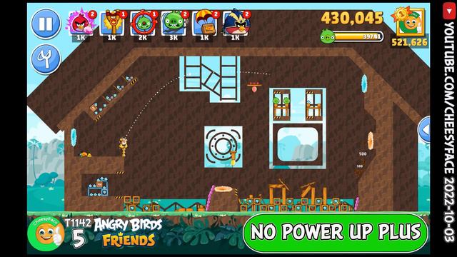 Angry Birds Friends Level 5 Tournament 1142 NO Power UP PLUS Walkthrough смотреть онлайн
