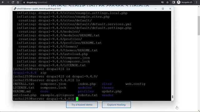 Install Drupal (or WordPress) directly onto a LAMP server using the Linux CLI смотреть онлайн