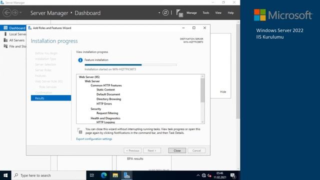 Windows Server 2022 Ön inceleme - IIS Kurulumu смотреть онлайн