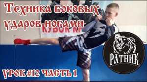 Рукопашный бой I Подготовка бойца «с нуля» Урок # 12 (техника боковых ударов ногами)