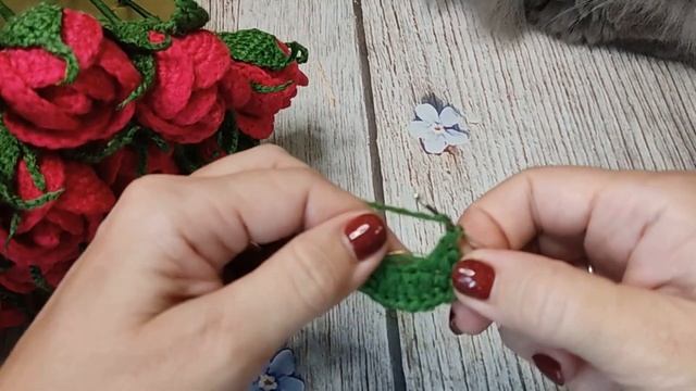 Закрытая роза / мастер класс / вяжем крючком смотреть онлайн