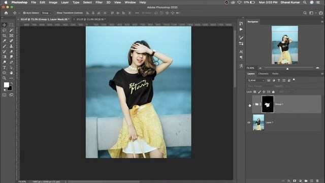 Turn Black Into White In Photoshop Speed-art смотреть онлайн