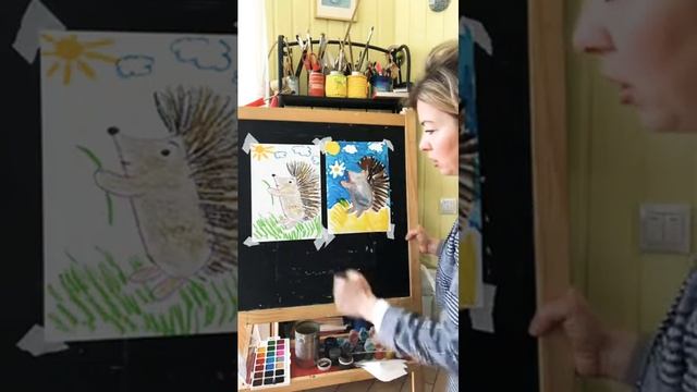 Рисуем милого ежика смотреть онлайн