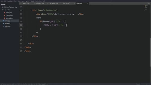 Edit JSON files with PHP смотреть онлайн