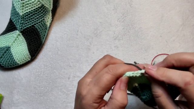 ?Носки в стиле "пэчворк"❗МК спицами➡️ Без швов ? смотреть онлайн