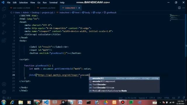make a calculator using html and javascript api - ADC смотреть онлайн
