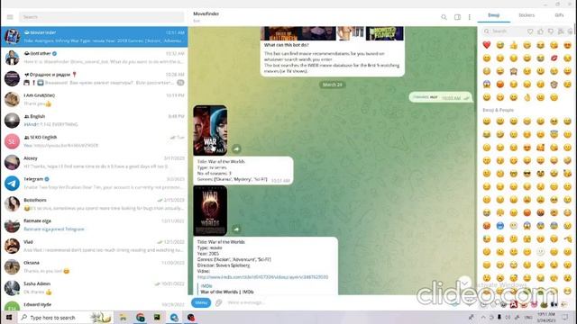 Telegram Bot Movie Finder смотреть онлайн