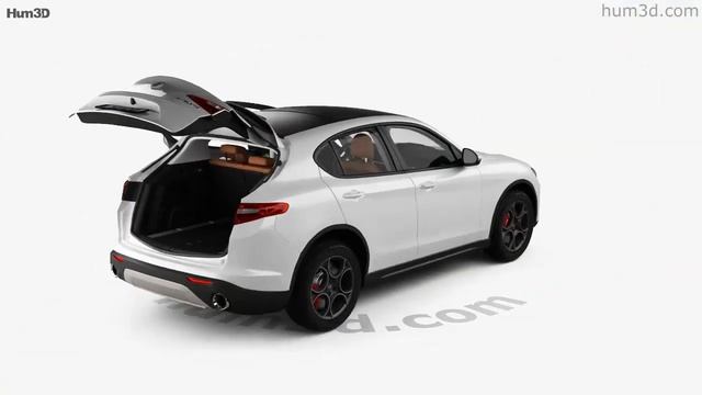 Alfa Romeo Stelvio Q4 with HQ interior 2017 3D model by Hum3D.com смотреть онлайн