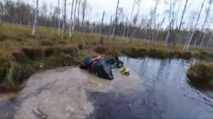 Утопили квадроцикл BRP 800 или обычные субботние покатушки)