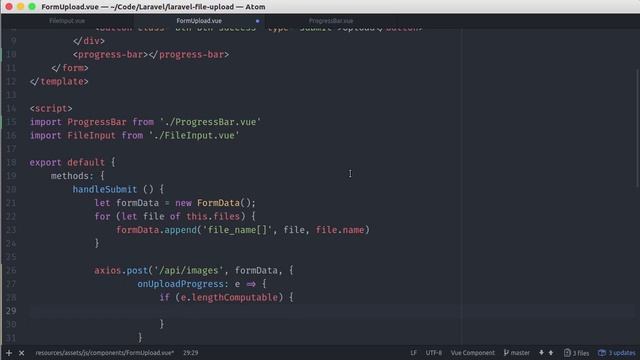 Tutorial Laravel+Vue.js Ajax File Upload #13 Ajax Progress Bar смотреть онлайн