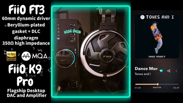 【Sound Demo】FiiO FT3 & FiiO K9 Pro ESS ♪"DANCE MONKEY"_TONES AND I смотреть онлайн