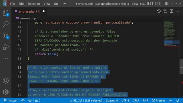 Errores en PHP | set_error_handler() en PHP - exit() y die() en PHP смотреть онлайн