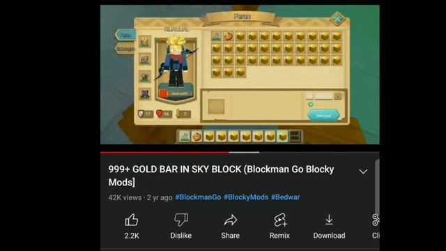 THAT WAS MY OLD ISLAND BUILD GOLD BAR LOTS 2 YEARS In Skyblock (Blockman Go) смотреть онлайн