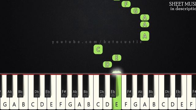 Carol Of The Bells | SLOW BEGINNER PIANO TUTORIAL + SHEET MUSIC by Betacustic смотреть онлайн