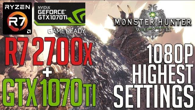Ryzen 7 2700x + 1070ti On MHW Highest Settings 1080p + Zorah Magdaros Gameplay!