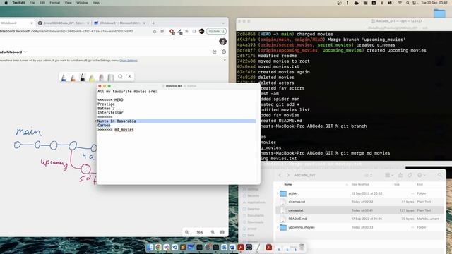 6 git merge și conflicte. Tutorial Git & Github [RO]. смотреть онлайн