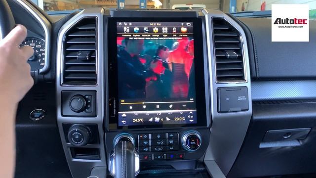 AutoTecPro FORD F150 12.1" HD PX6 Tesla Style Touched Android Screen Navigation CarPlay Android Aut смотреть онлайн