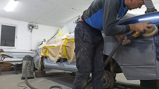 Кузовной ремонт Ваз 2110, подготовка, окрас и полировка десяточки!!! смотреть онлайн